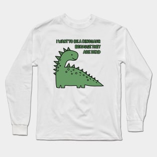 Dinosaur drawing Long Sleeve T-Shirt